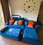 Hoekbank blauwe kleur, Huis en Inrichting, Ophalen, 250 tot 300 cm, Minder dan 75 cm, Hoekbank