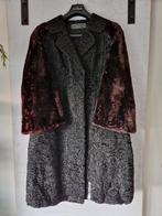 Hippe bontjas two-tone superzacht - L/XL, Zwart, Maat 42/44 (L), Ophalen of Verzenden, Zo goed als nieuw