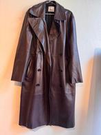 Zara leren trenchcoat jas bordeaux burgundy M, Kleding | Dames, Jassen | Winter, Maat 38/40 (M), Zara, Ophalen of Verzenden, Zo goed als nieuw
