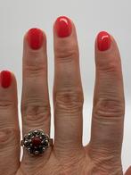 T860 Prachtige zilveren streekdracht ring (verstelbaar), Sieraden, Tassen en Uiterlijk, Antieke sieraden, Ophalen of Verzenden