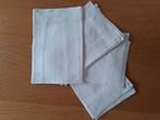 4  linnen servetten met Rosenthal borduursel, Ophalen of Verzenden, Nieuw, Wit