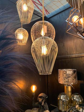 Light & Living lamp Abby zilverkleurig 40cm