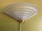Mooie glazen wandlamp uit de jaren 80 halve maan, Ophalen of Verzenden