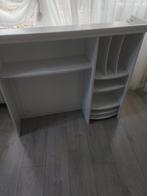 Gratis  Bureaurek, Huis en Inrichting, Tafels | Sidetables, Ophalen, Gebruikt, 25 tot 50 cm, Rechthoekig