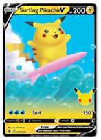 Pokemon - Surfing Pikachu V ( CEL 008 ) ultra rare ., Nieuw, Foil, Ophalen of Verzenden, Losse kaart