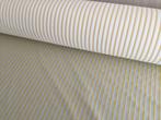 Stof katoen 150 breed streep geel, per meter 3,00, Hobby en Vrije tijd, Stoffen en Lappen, 120 cm of meer, 200 cm of meer, Ophalen of Verzenden