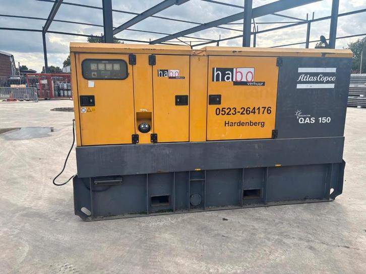 Atlas Copco Aggregaat 150 KVA, Doe-het-zelf en Verbouw, Aggregaten, Gebruikt, Dieselolie, 30 kVA of meer, Elektrisch startend