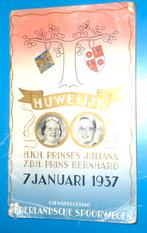 Dienstregeling Nederlandsche Spoorwegen - Huwelijk 1937, Verzamelen, Koninklijk Huis en Royalty, Ophalen of Verzenden, Gebruikt
