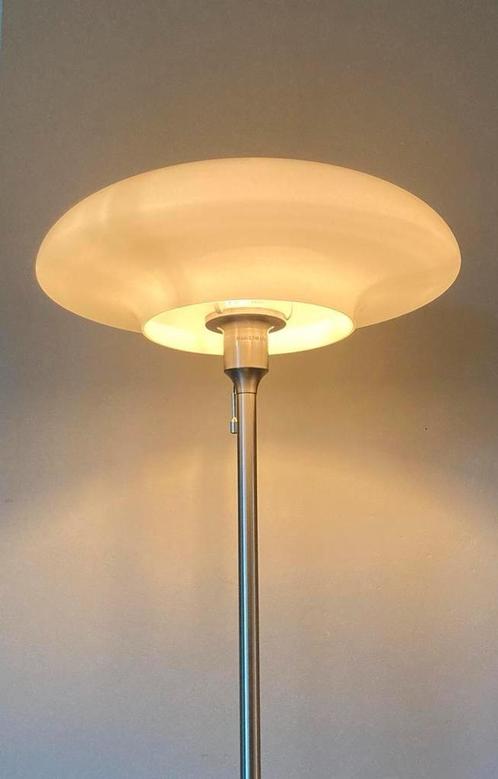 Ikea TÄLLBYN design vloerlamp glazen kap, Huis en Inrichting, Lampen | Vloerlampen, Zo goed als nieuw, 100 tot 150 cm, Glas, Metaal
