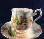 Royal Albert Kentish rockery dameskop kop en schotel, Verzamelen, Ophalen of Verzenden, Zo goed als nieuw, Porselein, Kop en/of schotel