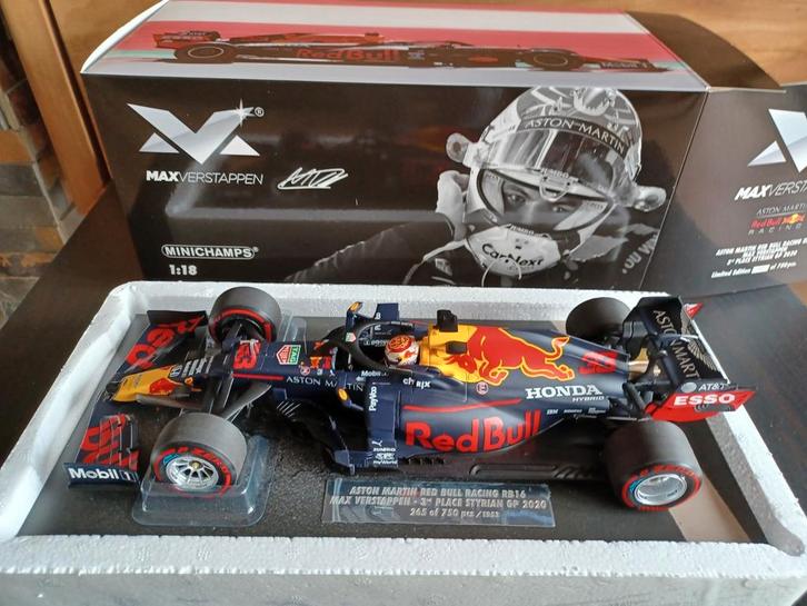 Minichamps Max Verstappen Red Bull Racing RB16 Styrian 2020, Hobby en Vrije tijd, Modelauto's | 1:18, MiniChamps, Ophalen of Verzenden