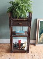 Lucky Vintage Rotan bijzettafel / kastje, Huis en Inrichting, Kasten | Dressoirs, Ophalen, Minder dan 50 cm, ., Bohemian