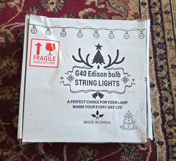G40 Edison String Lights - Sfeervolle Verlichting beschikbaar voor biedingen
