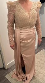 Avondjurk.  Abiye NIEUW, Kleding | Dames, Jurken, Maat 38/40 (M), Beige, Ophalen of Verzenden, Zo goed als nieuw
