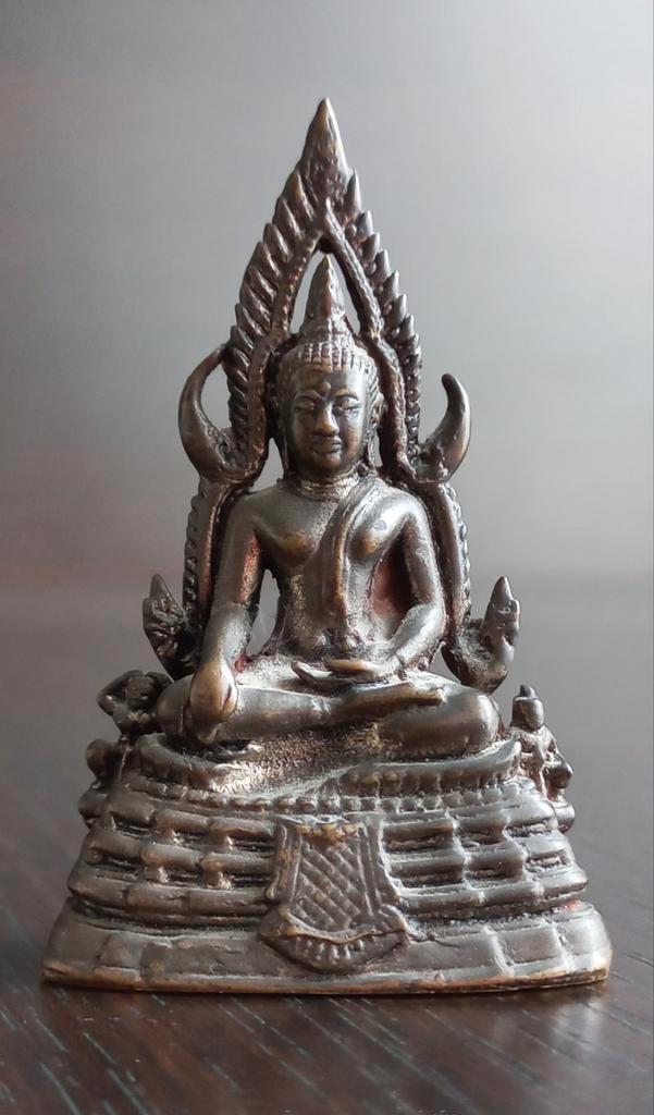 Antieke boeddha - Thailand - Brons - 19e eeuw, Antiek en Kunst, Antiek | Koper en Brons, Brons, Ophalen of Verzenden