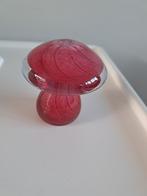 Glazen paddenstoel decoratie, Huis en Inrichting, Woonaccessoires | Overige, Ophalen of Verzenden, Zo goed als nieuw