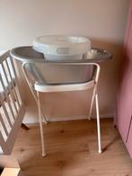 Babybadje met standaard + tummy tub + badthermometer, Kinderen en Baby's, Badjes en Verzorging, Ophalen, Tummy Tub, Zo goed als nieuw