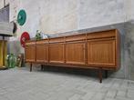 XL Mid Century Design Lowboard Teak | Groot Dressoir Kast