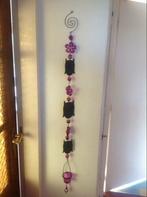 Nieuwe wandhanger,raamhanger,metaal uil zwart met paars, Ophalen of Verzenden, Nieuw