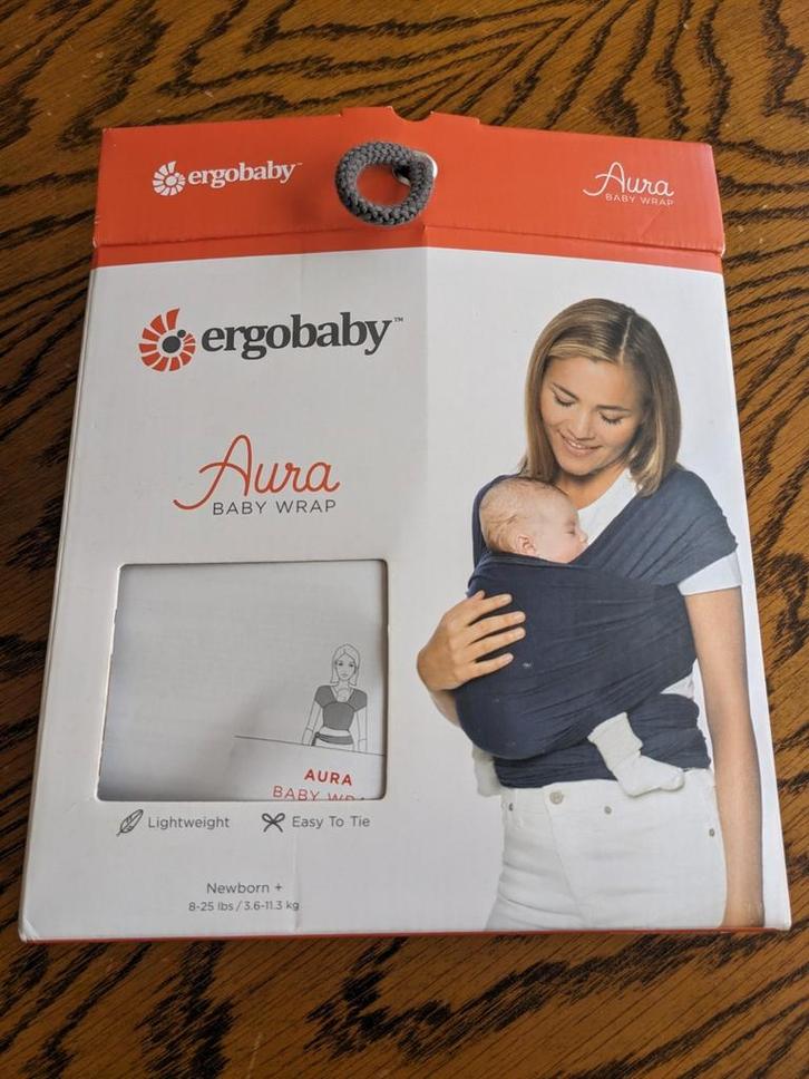 Ergobaby Aura baby wrap, Kinderen en Baby's, Babydragers en Draagdoeken, Zo goed als nieuw, Draagzak, Rug, Overige merken, Ophalen of Verzenden