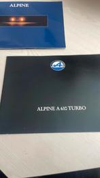 Alpine Renault A610 folder 1992 dubbelboek, Boeken, Ophalen of Verzenden, Zo goed als nieuw, Renault