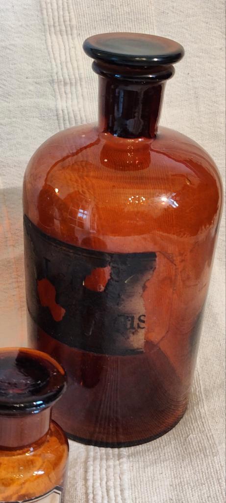 Oude Apothekerspotten - Dierenartsenpraktijk, Antiek en Kunst, Antiek | Glas en Kristal, Ophalen