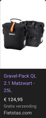 Ortlieb gravel pack QL 25 liter (12,5 p.s.), Fietsen en Brommers, Fietsaccessoires | Fietstassen, Ophalen of Verzenden, Zo goed als nieuw