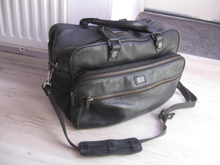 BUDDHA to BUDDHA grote zwart leren tas goede staat, Sieraden, Tassen en Uiterlijk, Tassen | Schoudertassen, Gebruikt, Zwart, Leer