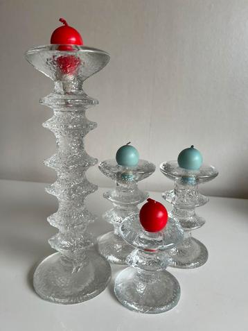 4 Vintage Iittala Festivo Kandelaar 6-knoops Timo Sarpaneva beschikbaar voor biedingen