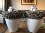 2 bloempotten, Ophalen, Zo goed als nieuw
