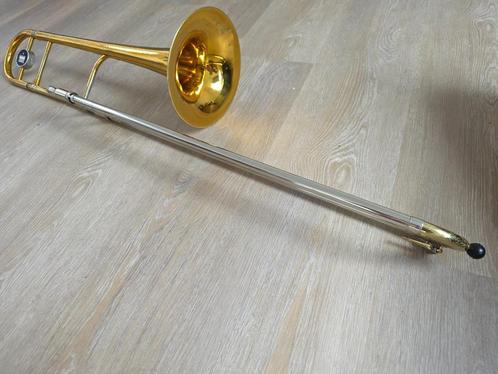 Trombone King 4B Sonorous, Muziek en Instrumenten, Blaasinstrumenten | Trombones, Gebruikt, Tenor, Met koffer, Ophalen of Verzenden