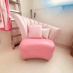 Fauteuil van leer., Huis en Inrichting, Stoelen, Ophalen, Gebruikt, Overige kleuren, Leer