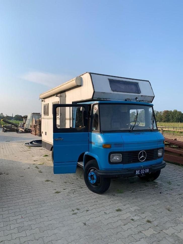 Mercedes 508 Camper Oldtimer – 1971 – APK-vrij, Caravans en Kamperen, Campers, Particulier, tot en met 5, Buscamper of Camperbus