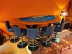 Professionele Black Jack tafel met 7 krukken, Ophalen, Gebruikt