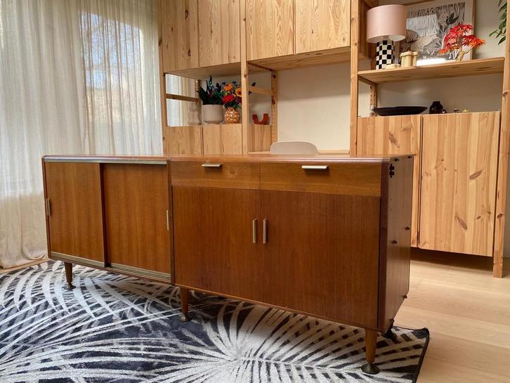 Vintage jaren 50 dressoir - A.A. Patijn voor Zijlstra Joure, Huis en Inrichting, Kasten | Dressoirs, Gebruikt, 150 tot 200 cm