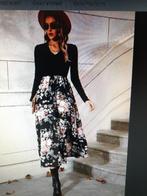 ZOMER maxi jurk BLOEMEN 46 -GRATIS zend, Kleding | Dames, Jurken, Verzenden, Zwart, Maat 46/48 (XL) of groter, Nieuw