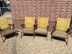 4 Retro stoelen 80 X 50 X 50 cm, Ophalen