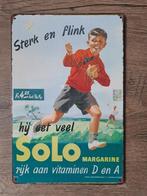 Blikken SOLO MARGARINE reclame retro wandbord, Nieuw, Reclamebord, Verzenden