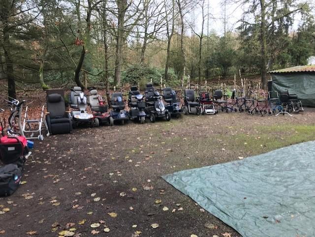 Div scootmobielen-rolstoelen-rollators etc, Diversen, Verpleegmiddelen, Gebruikt, Ophalen