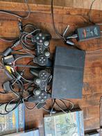 Playstation 2, Spelcomputers en Games, Spelcomputers | Sony PlayStation 2, Met 2 controllers, Gebruikt, Ophalen of Verzenden, Zwart