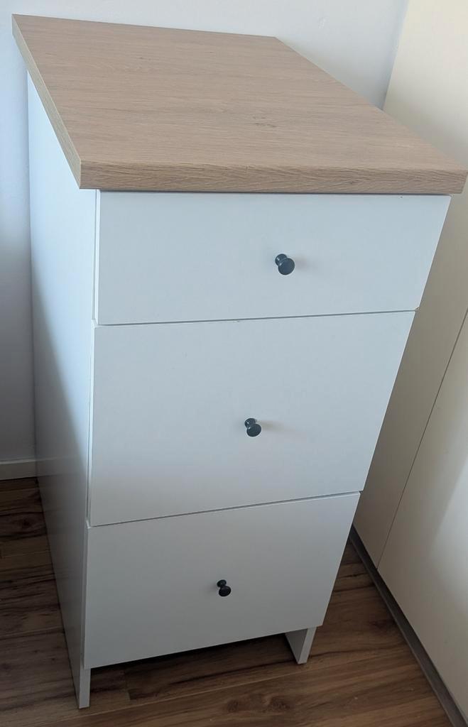 Moderne Commode / Ladekast met 3 Laden, Huis en Inrichting, Kasten | Ladekasten, Zo goed als nieuw, Minder dan 100 cm, Minder dan 50 cm
