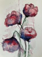 Aquarel bloemen, Ophalen of Verzenden