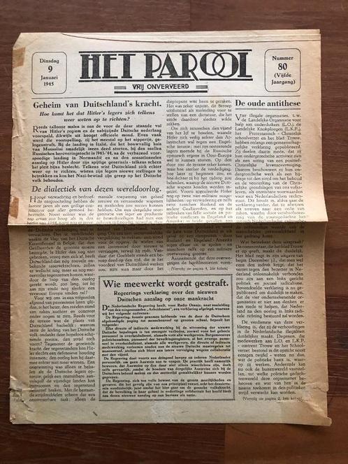 1944, 1945 twee ondergrondse kranten. a. Telex 23 December, Boeken, Oorlog en Militair, Verzenden