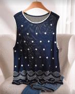 Top Elena (44-52), Kleding | Dames, Verzenden, Nieuw, Blauw, Shirt of Top