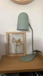 Houten lijstje met glas en droogbloemen geel beige, Verzenden, Zo goed als nieuw