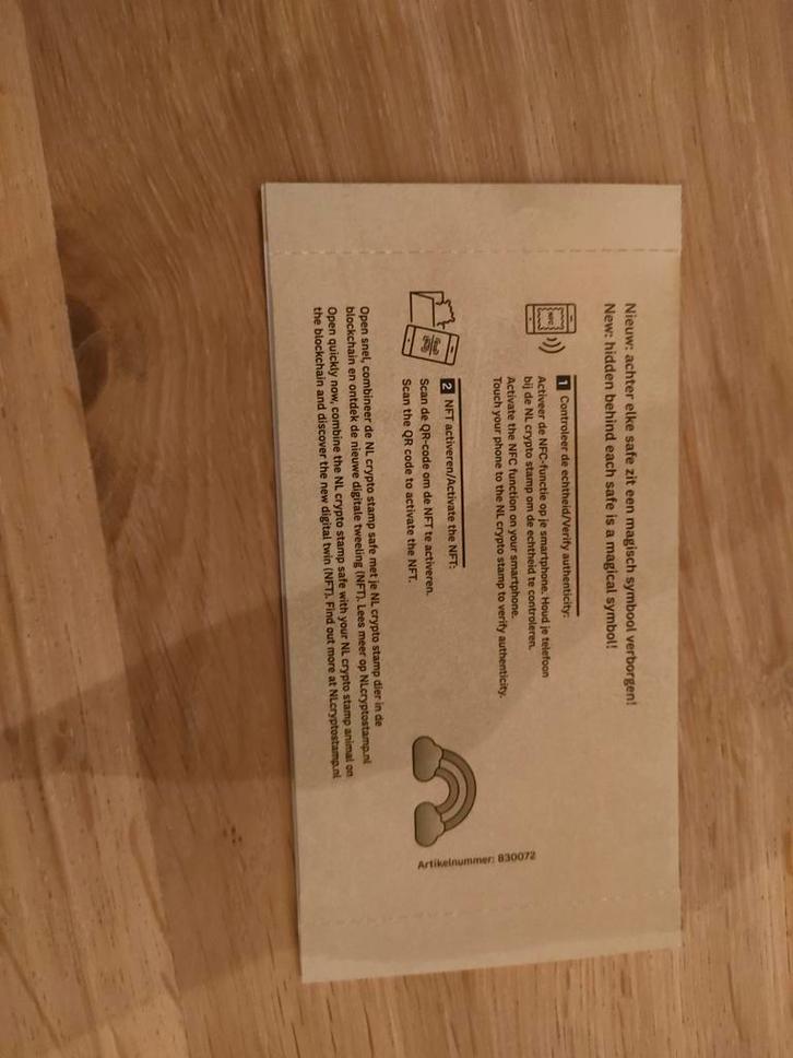 Crypto Stamp Nederland Regenboog, Postzegels en Munten, Postzegels | Nederland, Ophalen of Verzenden