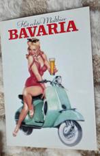 Sexy pin-up model met biertje op scooter - Bavaria, Verzenden, 1980 tot heden, Ongelopen, Overige thema's
