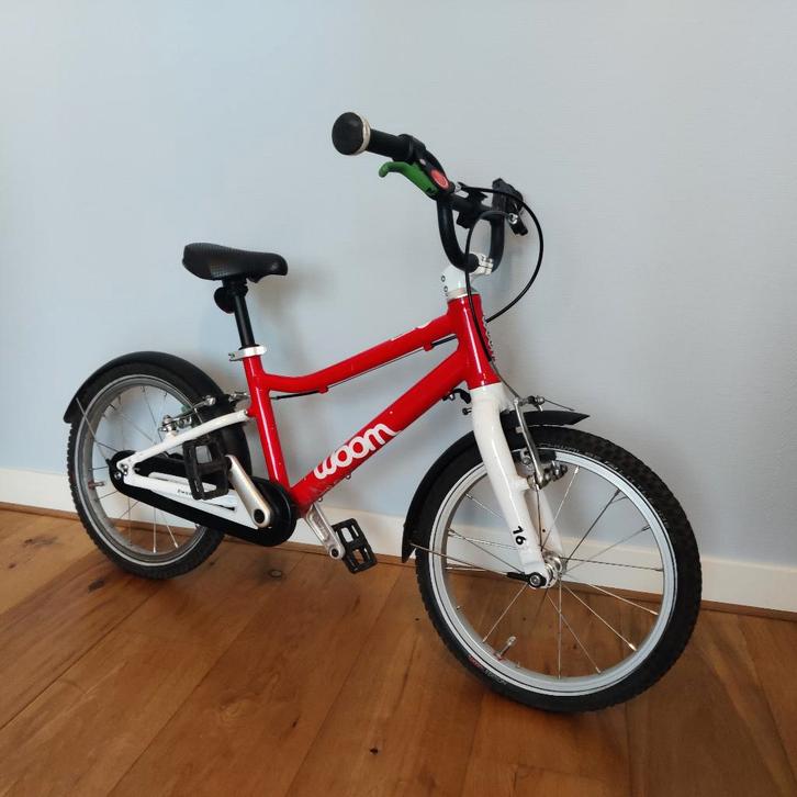 Woom 3 kinderfiets 4-6 jaar (16" wielen), Fietsen en Brommers, Fietsen | Kinderfietsjes, Zo goed als nieuw, 16 tot 20 inch, Ophalen