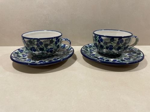 NIEUW Bunzlau 2 st. kop en schotel, Huis en Inrichting, Keuken | Servies, Nieuw, Overige typen, Overige stijlen, Aardewerk, Ophalen of Verzenden
