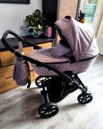 Junama Space kinderwagen 2-in-1 – velours, oudroze – complet, Ophalen, Zo goed als nieuw, Overige merken, Voetenzak